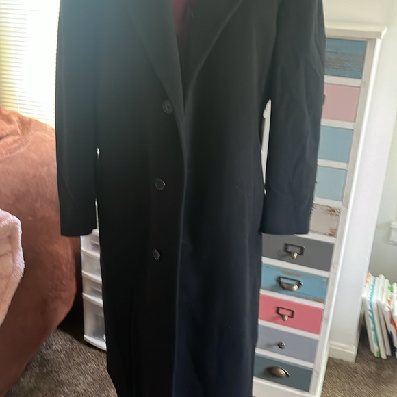 Floorlength long black x large wall coat in great condition lined winter coat - Picture 9 of 15